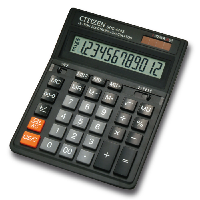 Калькулятор Citizen SDC-444S чорний