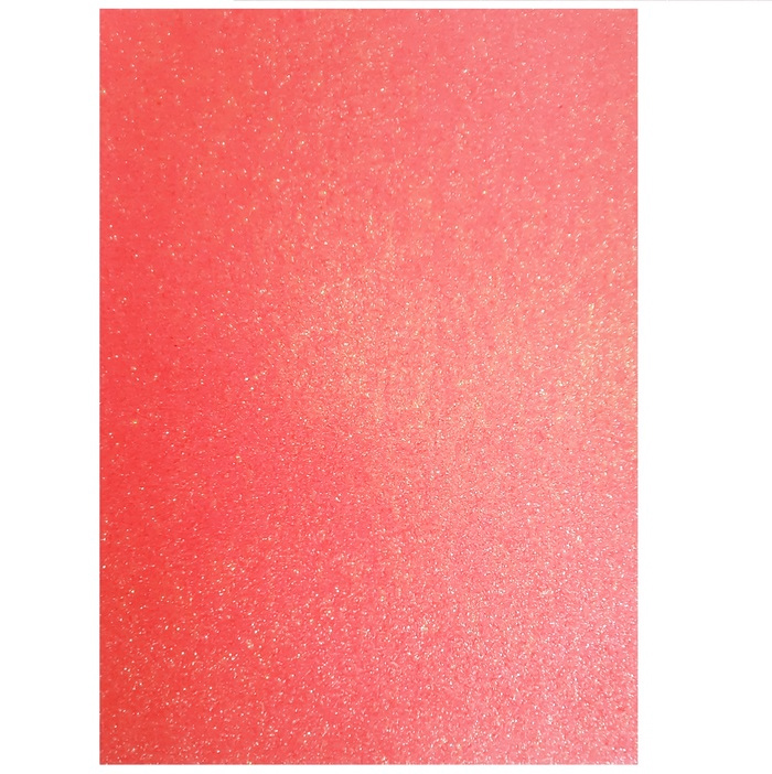 Фоаміран JO EVA з глітером А4, 1,7 мм IRIDESCENT Яскраво-Червоний 17IA4-7116