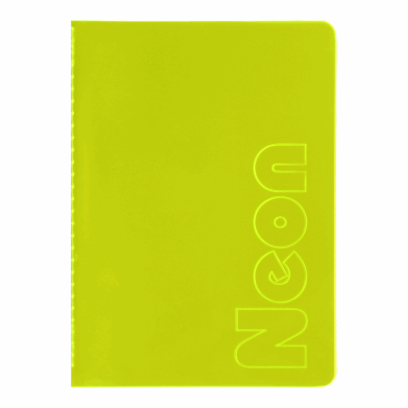 Записна книжка Buromax NEON A5 80 аркушів в клітинку 24822180-08 BM жовта