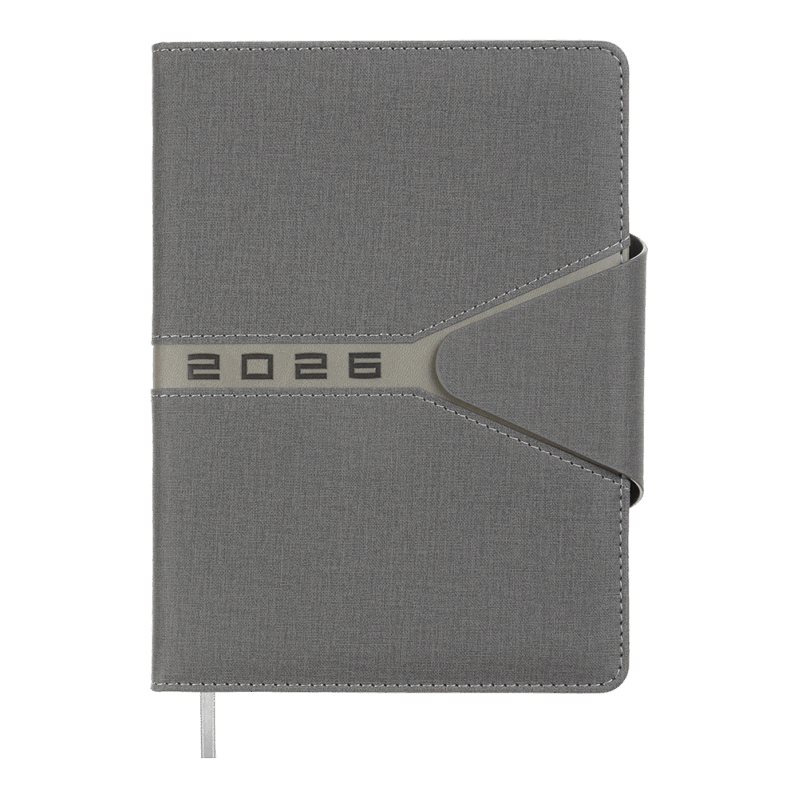 Щотижневик датований 2026 Buromax Navigator А5 сірий 2124-09 ВМ