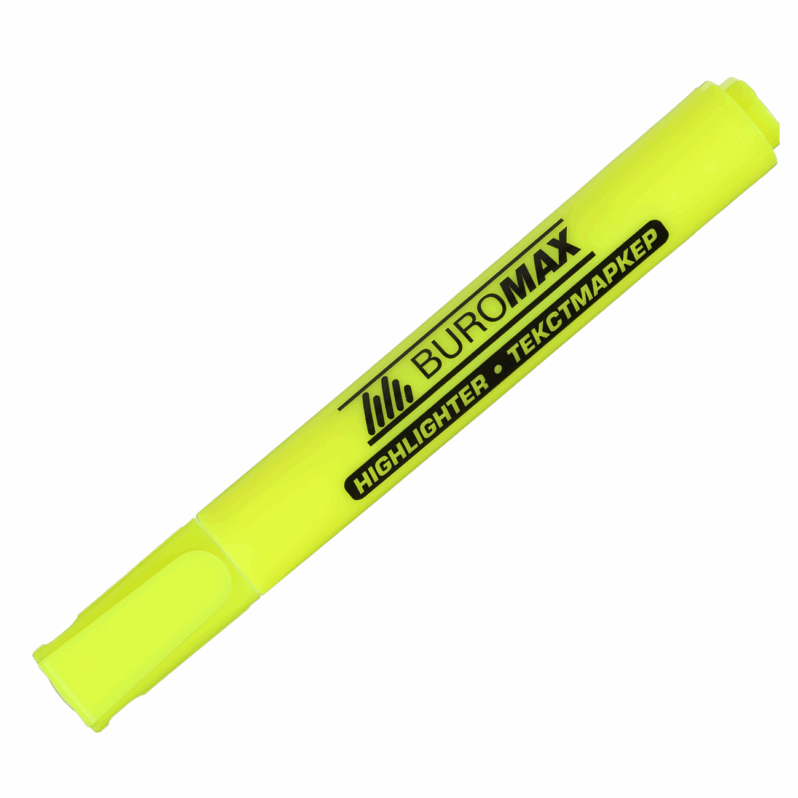 Маркер текстовий Buromax Neon жовтий 1-4.6мм 8906-08BM