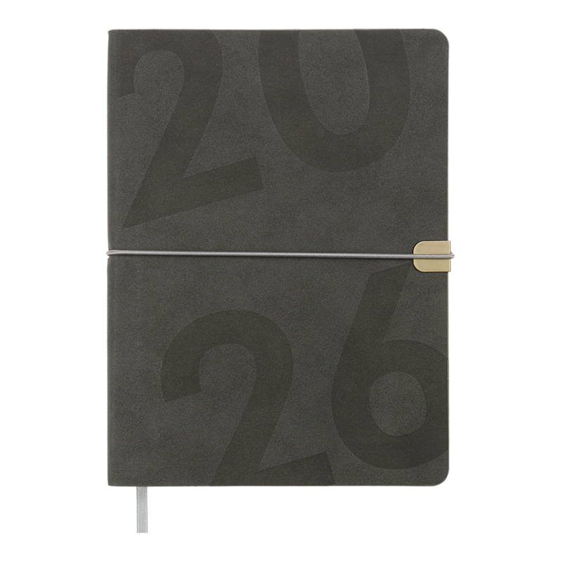 Щоденник датований 2026 Buromax Best А5 сірий 2126-09 ВМ