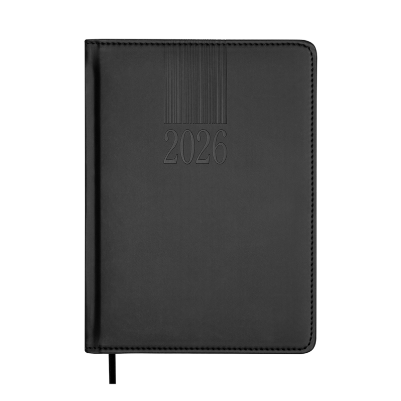 Щоденник датований 2026 Buromax Code А5 чорний 2142-01 ВМ