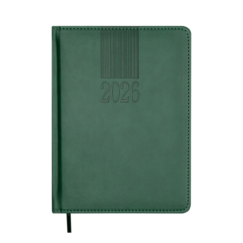 Щоденник датований 2026 Buromax Code А5 зелений 2142-04 ВМ