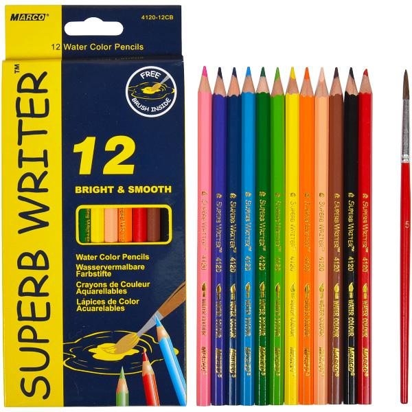 Олівці акварельні Marco Superb Writer 12 кольорів 4120-12