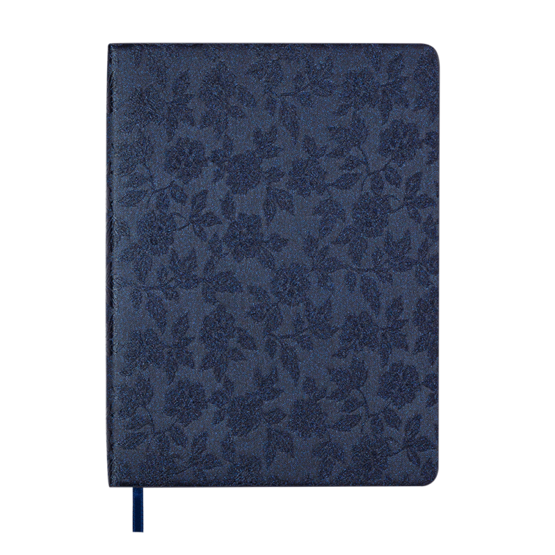 Щоденник датований 2026 Buromax Bloom А5 темно-синій 21156-03 ВМ