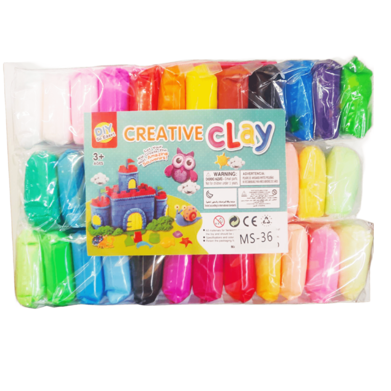 Пластилін легкий повітряний 36 кольорів 360 г