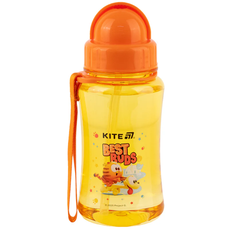 Пляшечка для води Kite Garfield GF25-399, 350 мл, помаранчева