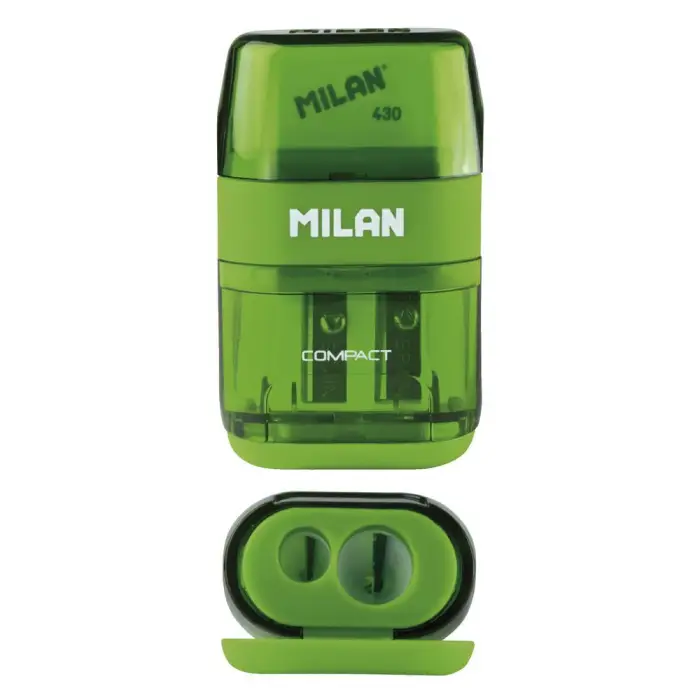 Точилка подвійна з гумкою Milan Compact 4703116-1