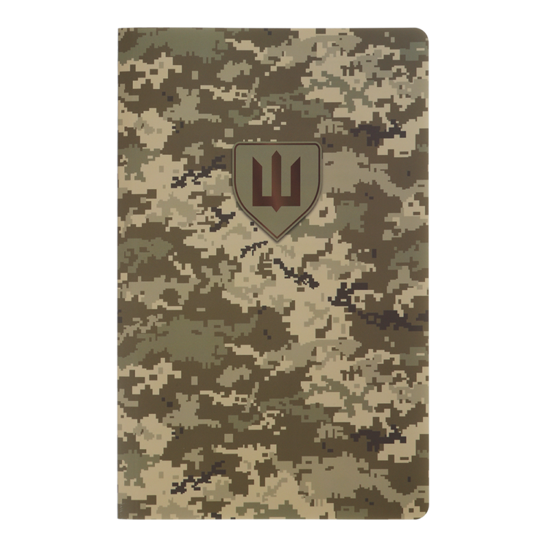 Книга записна з синтетичного каменя MILITARY, А5, 64 аркуші, клітинка, піксель 295190-04