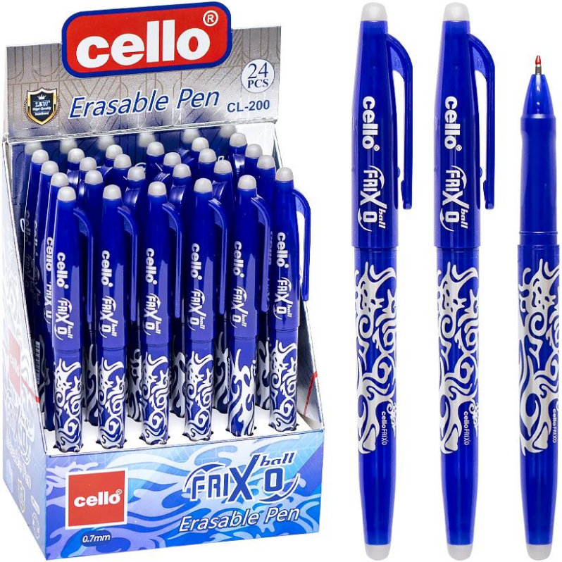 Ручка Cello FriXo пиши-стирай синя CL200-24