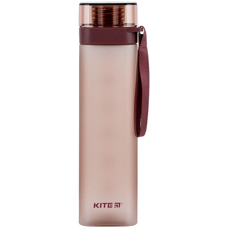 Пляшечка для води квадратна Kite K24-1210-3, 700 мл, бордова